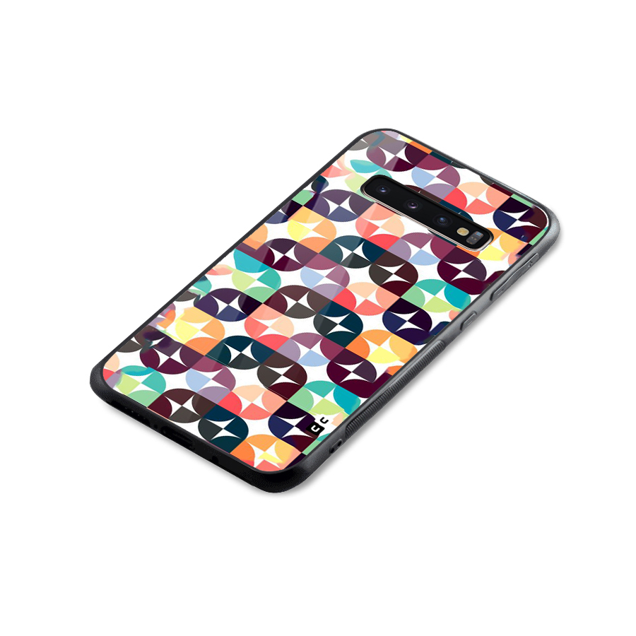 Multicolor Arc Glass Back Case for Galaxy S10 Plus