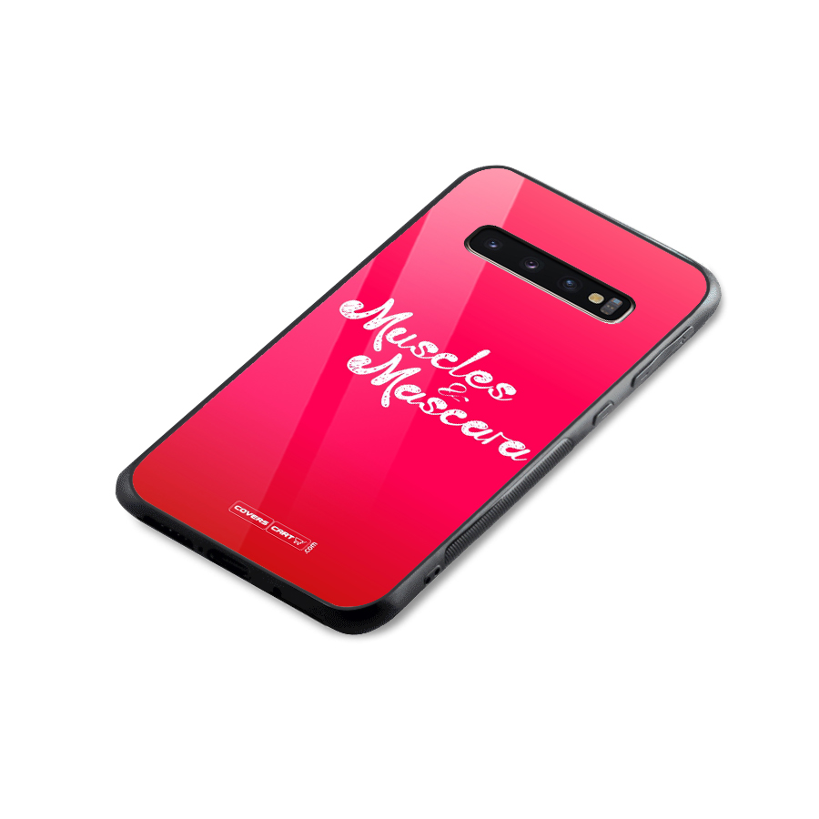 Muscles and Mascara Glass Back Case for Galaxy S10 Plus