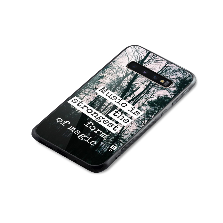 Music Magic Glass Back Case for Galaxy S10 Plus