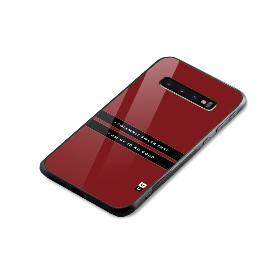 No Good Swear Glass Back Case for Galaxy S10 Plus