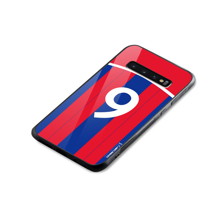 Number 9 Jersey Glass Back Case for Galaxy S10 Plus