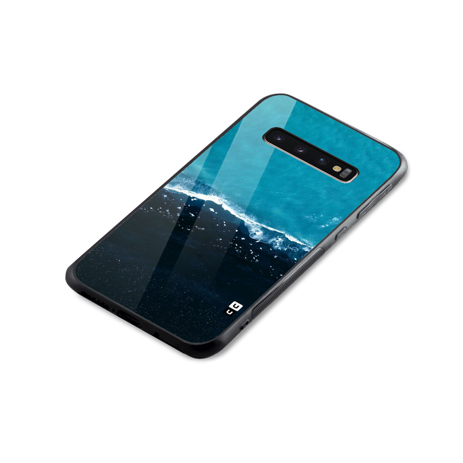 Ocean Blues Glass Back Case for Galaxy S10 Plus