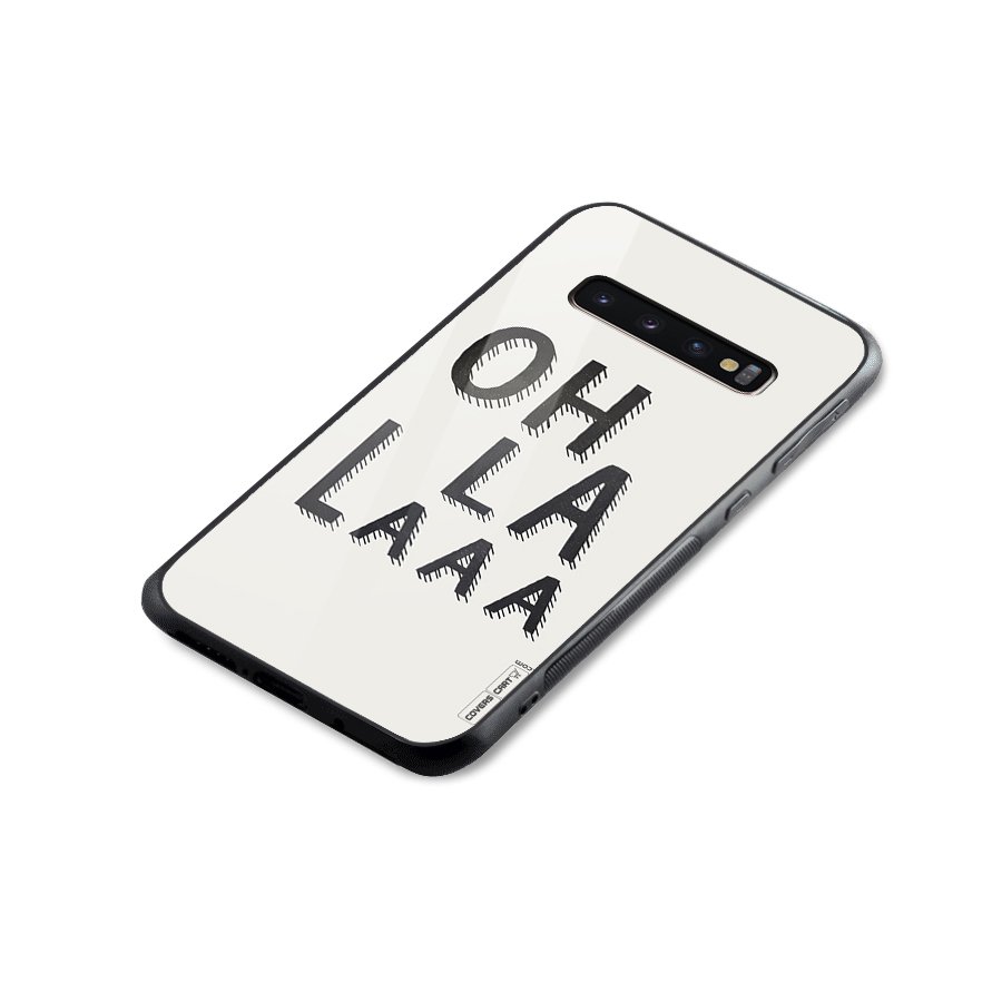 Oh La La Glass Back Case for Galaxy S10 Plus