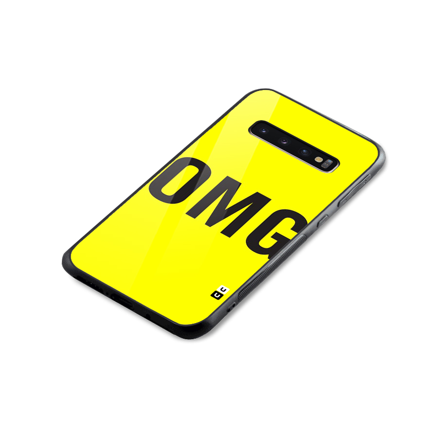 Oh My God Glass Back Case for Galaxy S10 Plus