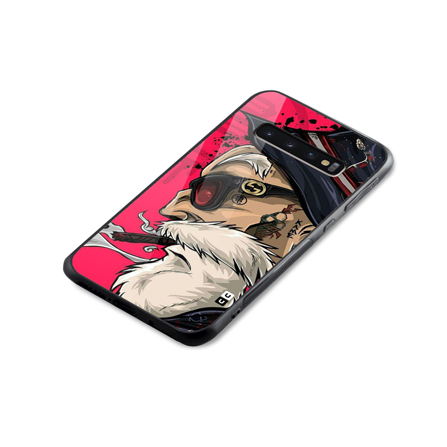 Old Man Swag Glass Back Case for Galaxy S10 Plus