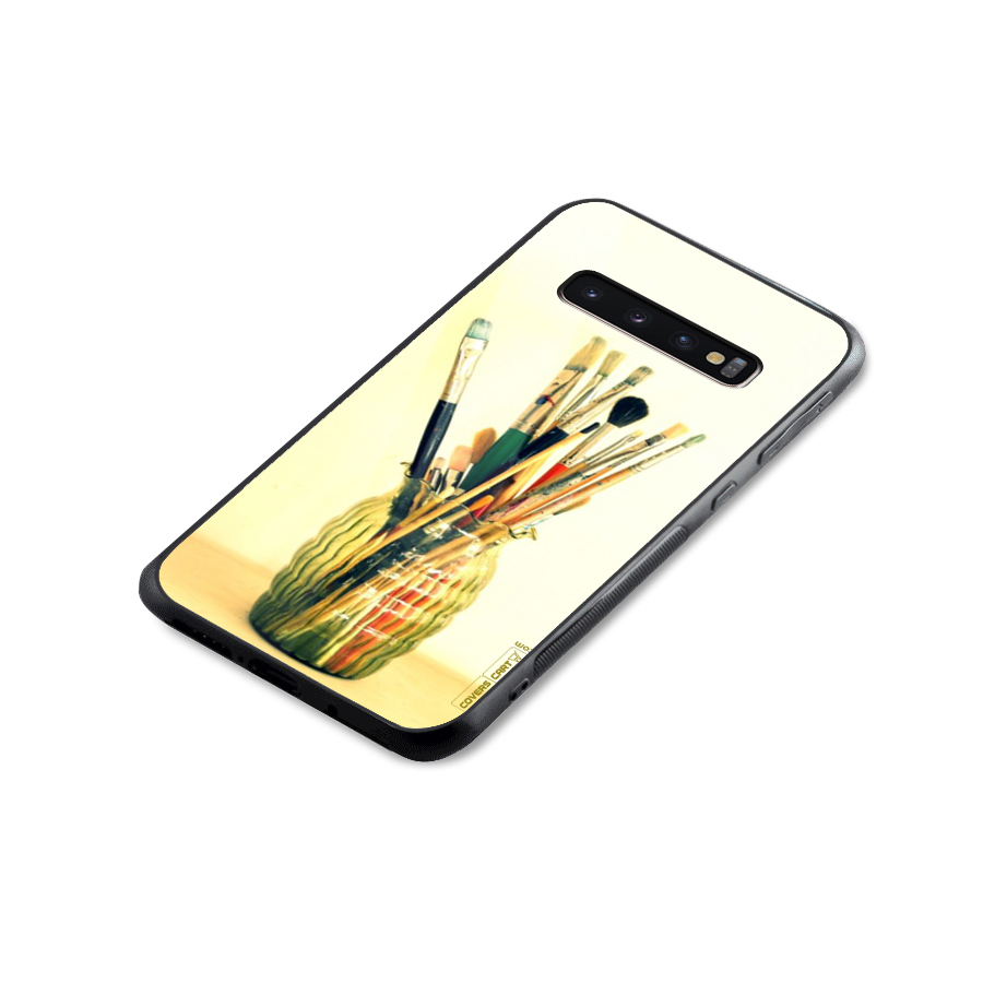 Paint Vass Glass Back Case for Galaxy S10 Plus