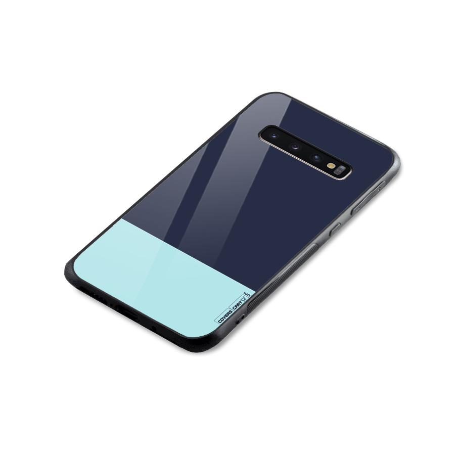 Pastel Blues Glass Back Case for Galaxy S10 Plus