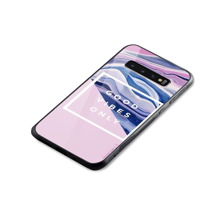 Pastel Color Vibes Glass Back Case for Galaxy S10 Plus