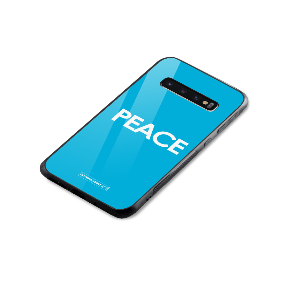 Peace Glass Back Case for Galaxy S10 Plus