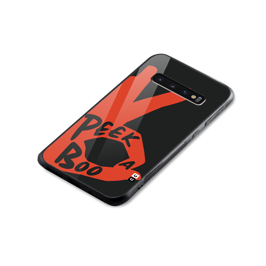 Peek-a-boo Glass Back Case for Galaxy S10 Plus