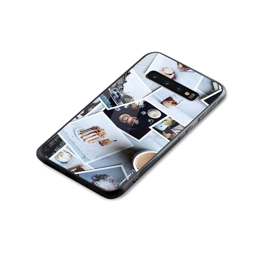 Pictures Coffee Glass Back Case for Galaxy S10 Plus