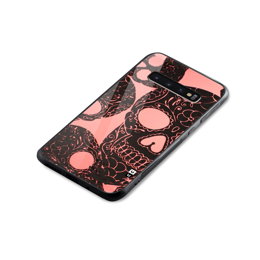Pink Head Glass Back Case for Galaxy S10 Plus