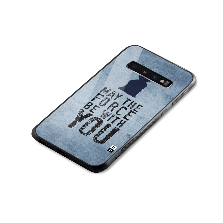 Power With You Glass Back Case for Galaxy S10 Plus