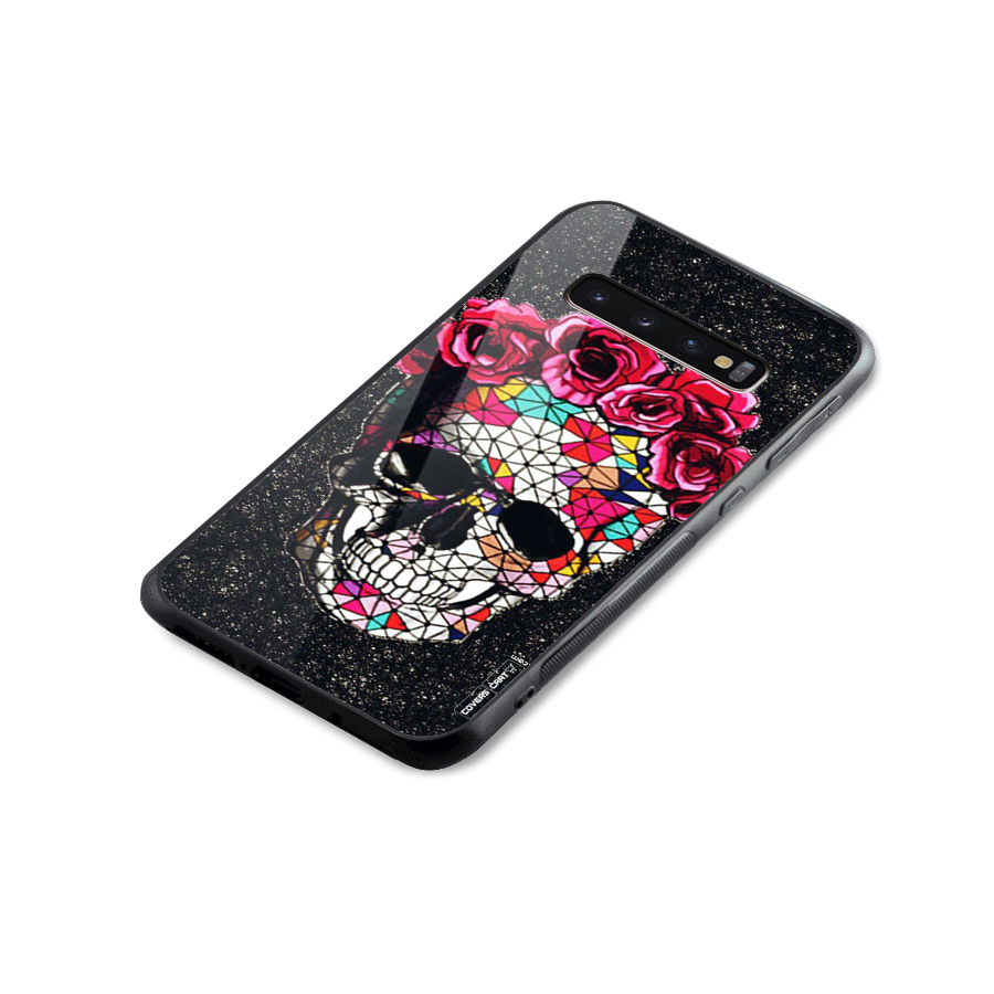 Pretty Dead Face Glass Back Case for Galaxy S10 Plus