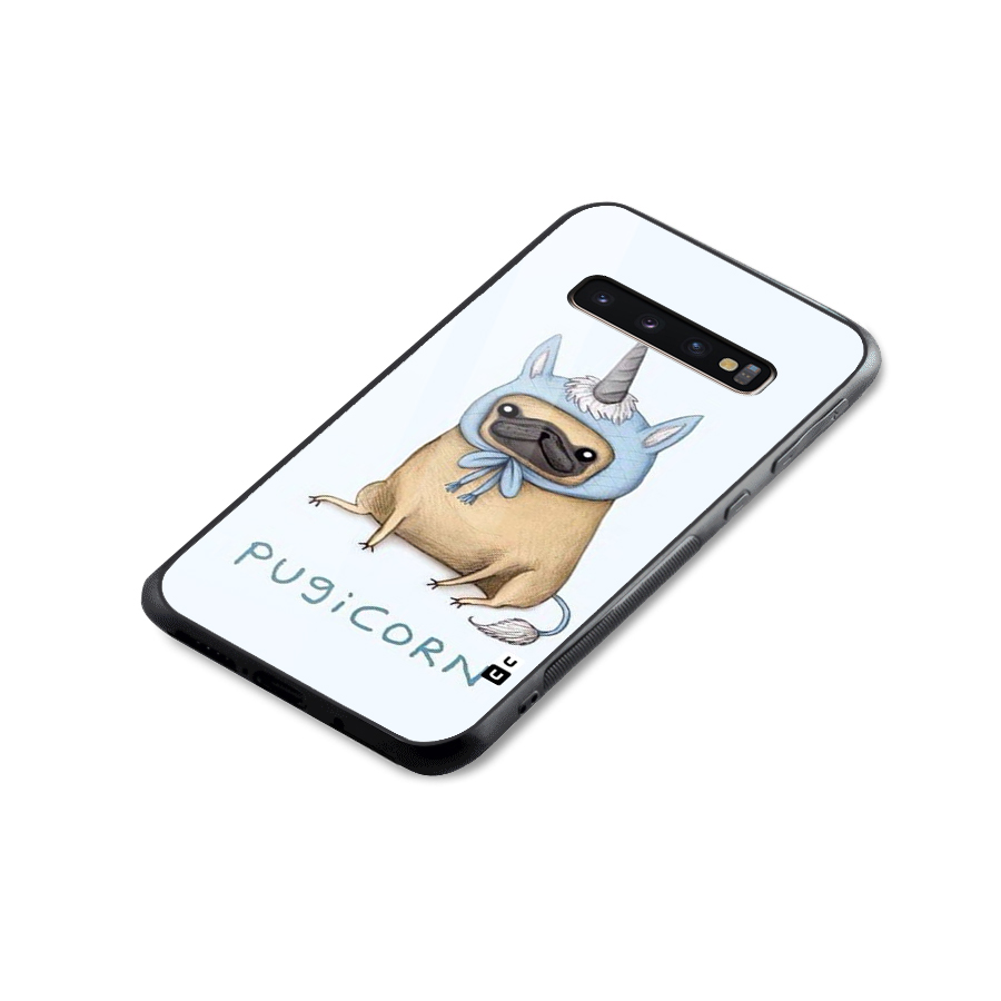 Pugicorn Glass Back Case for Galaxy S10 Plus
