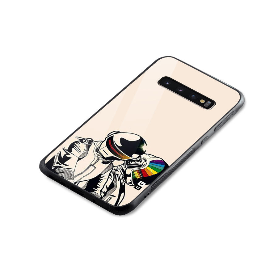 Rainbow Radio Glass Back Case for Galaxy S10 Plus