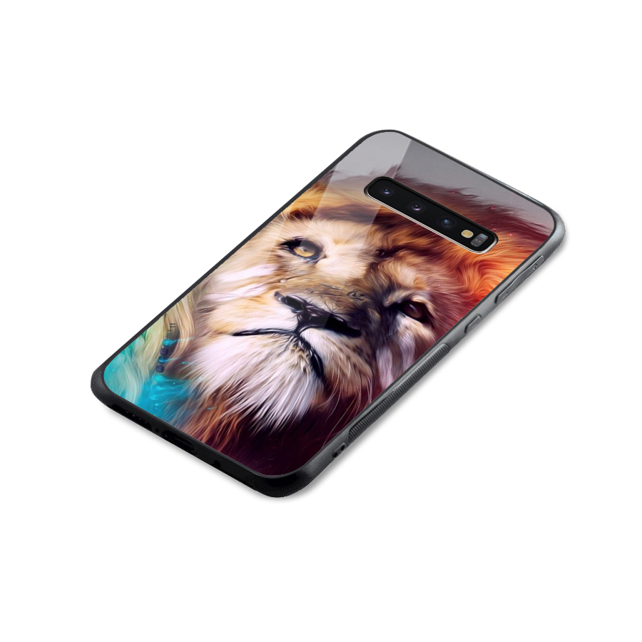 Royal Lion Glass Back Case for Galaxy S10 Plus