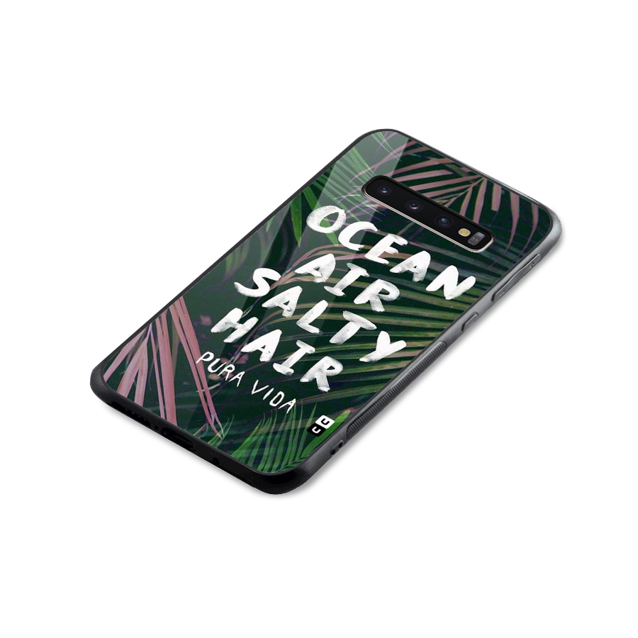 Salty Hair Glass Back Case for Galaxy S10 Plus