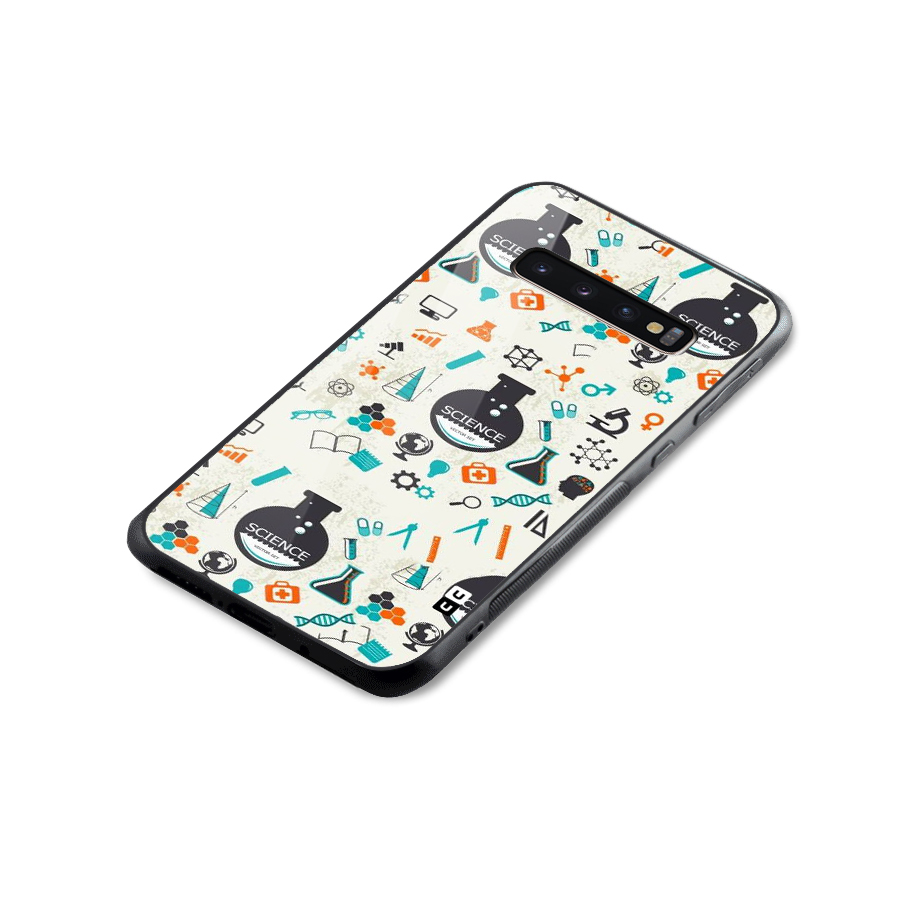 Science Side Glass Back Case for Galaxy S10 Plus