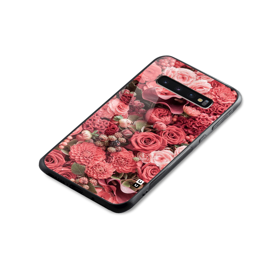 Shades Of Peach Glass Back Case for Galaxy S10 Plus