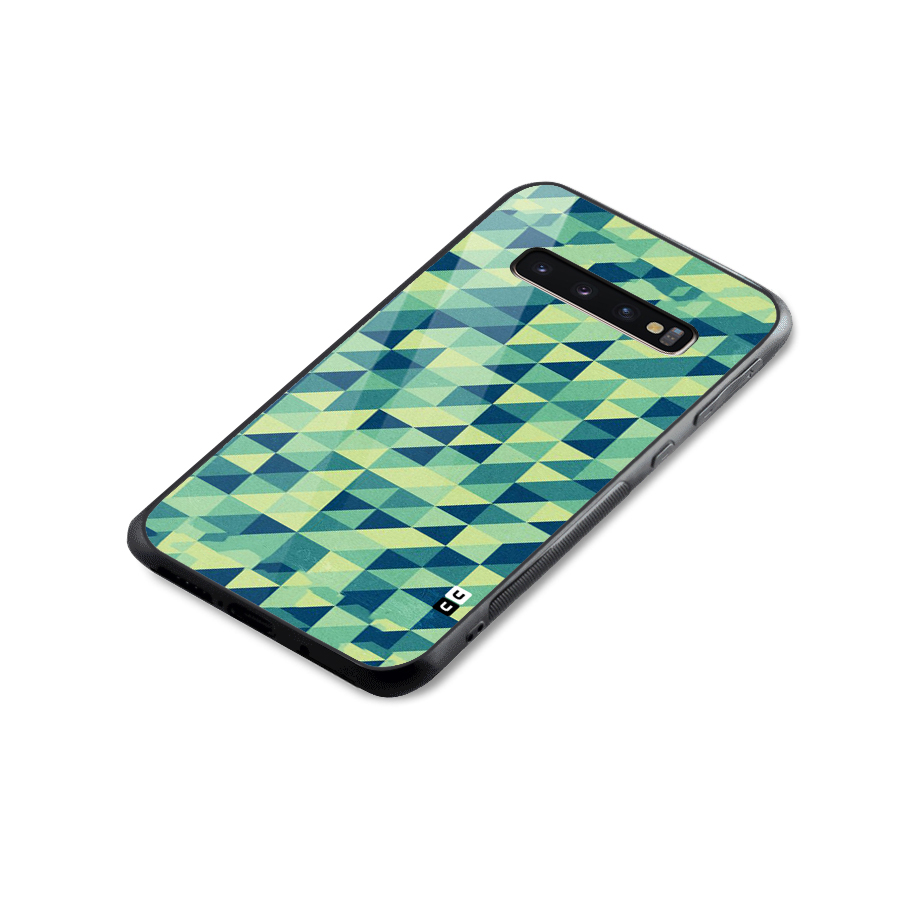 Shady Green Glass Back Case for Galaxy S10 Plus