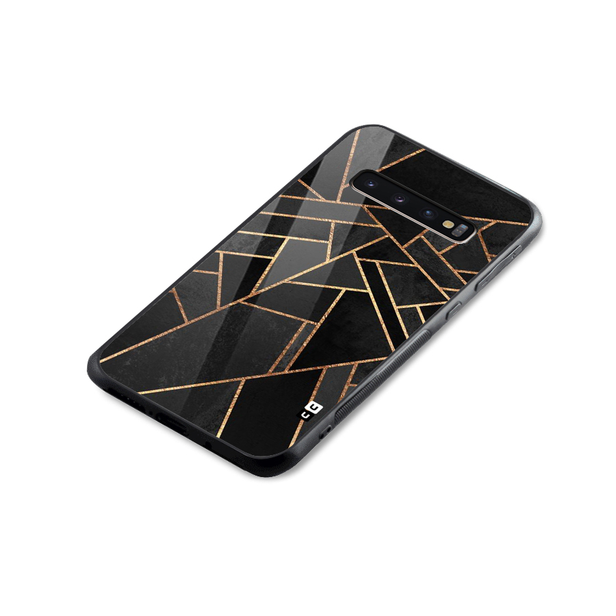 Sharp Tile Glass Back Case for Galaxy S10 Plus