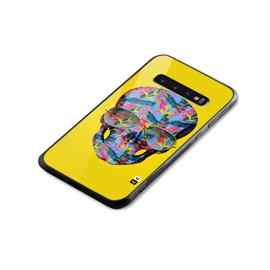 Skull Swag Glass Back Case for Galaxy S10 Plus