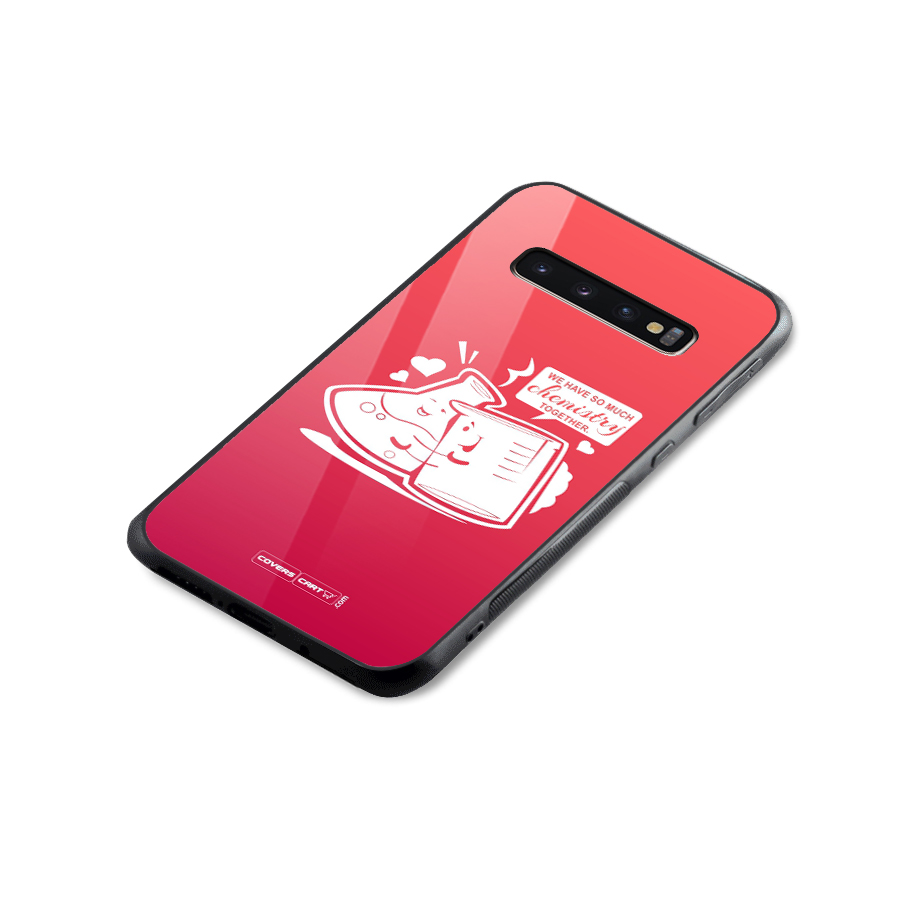 So Much Chemistry Glass Back Case for Galaxy S10 Plus