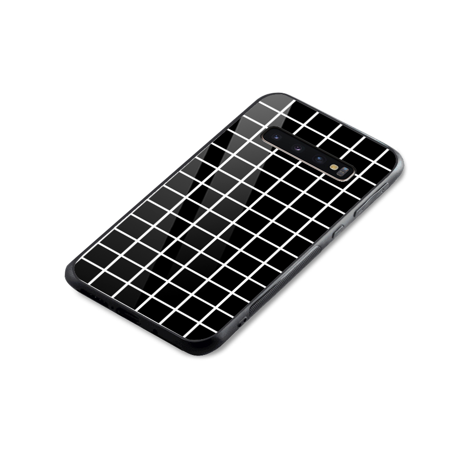 Square Puzzle Glass Back Case for Galaxy S10 Plus