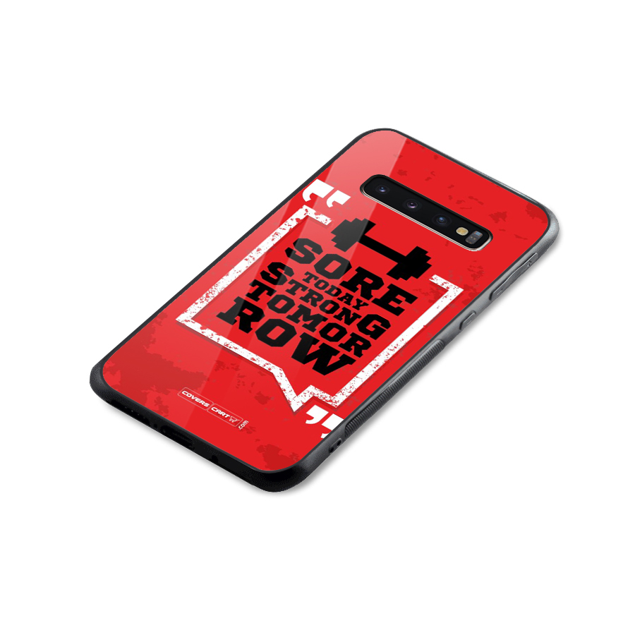 Stay Strong Glass Back Case for Galaxy S10 Plus