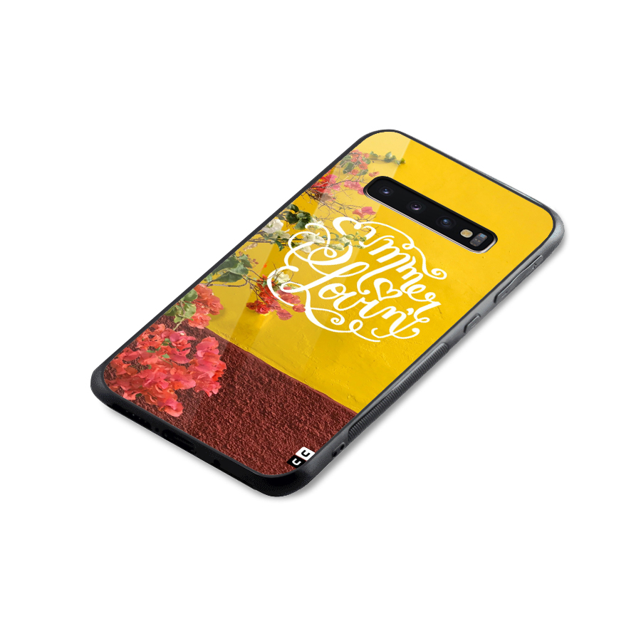Summer Lovin Glass Back Case for Galaxy S10 Plus