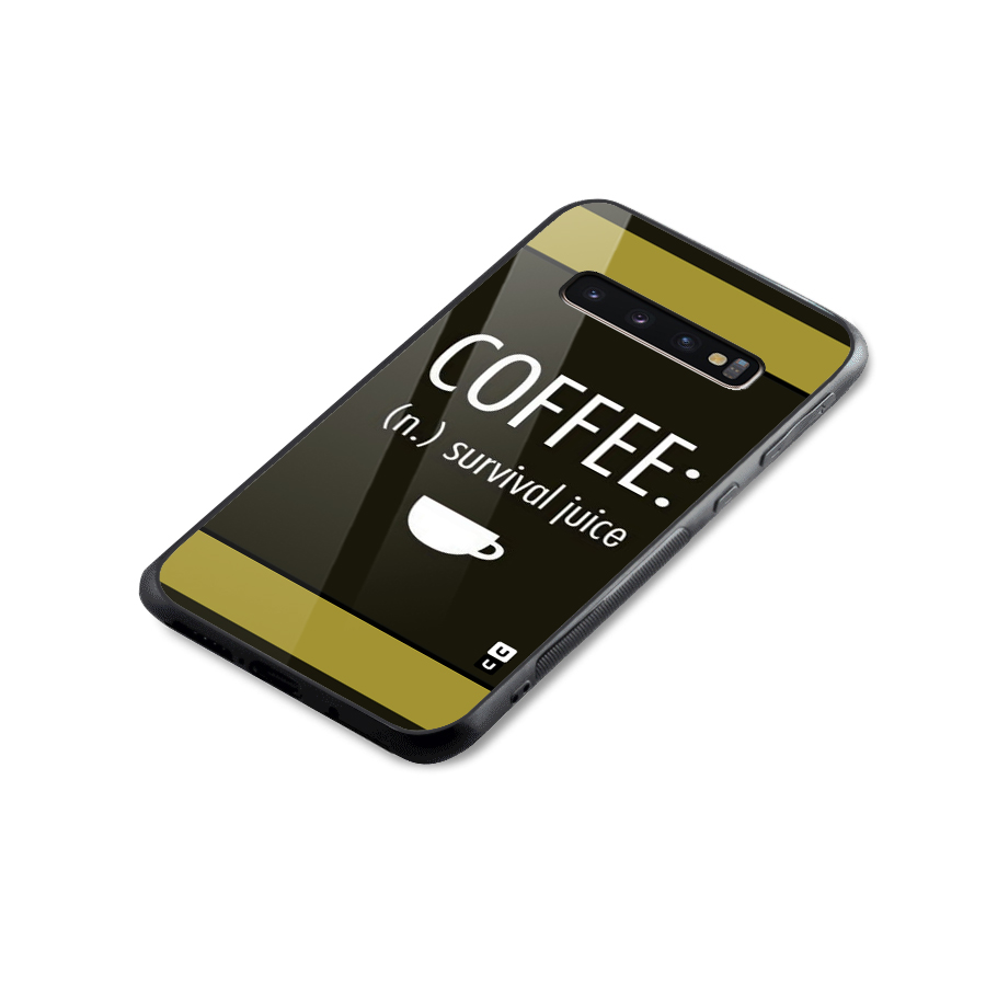 Survival Juice Glass Back Case for Galaxy S10 Plus