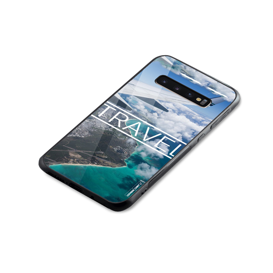 Travel Glass Back Case for Galaxy S10 Plus