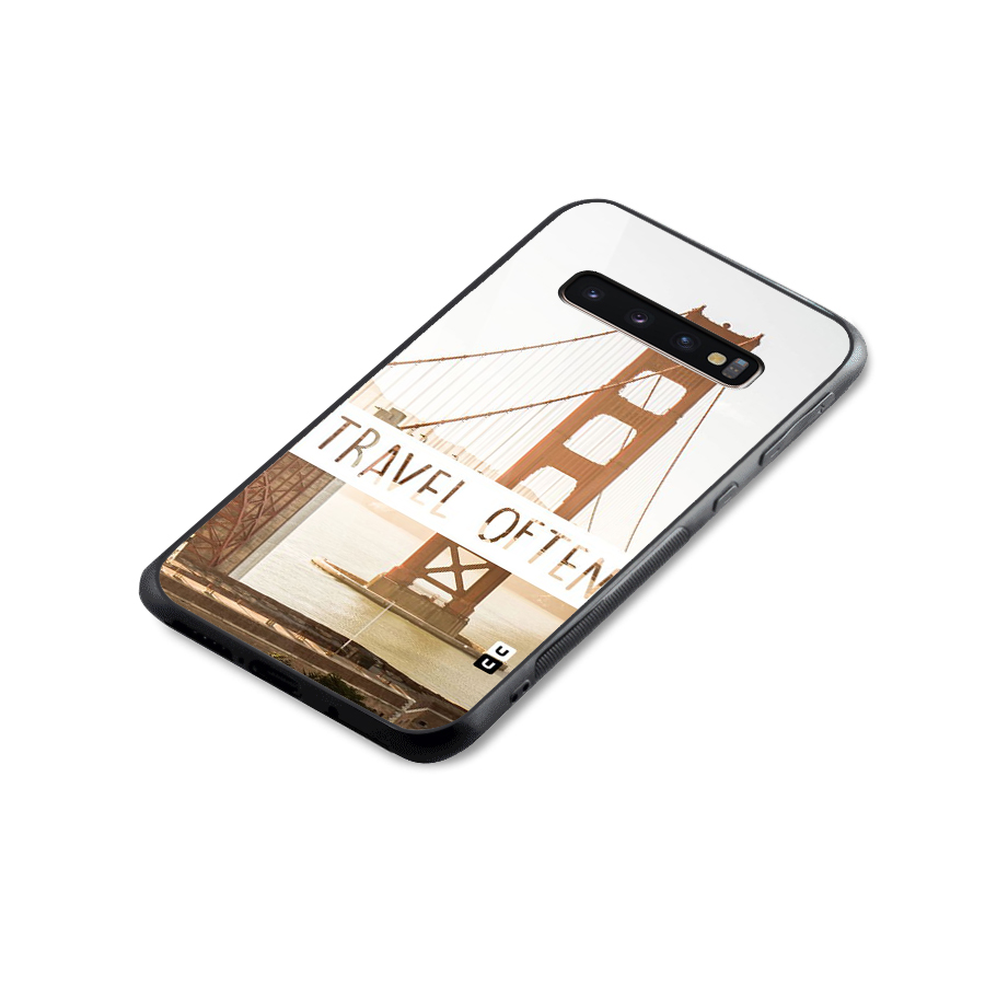 Travel Often Glass Back Case for Galaxy S10 Plus