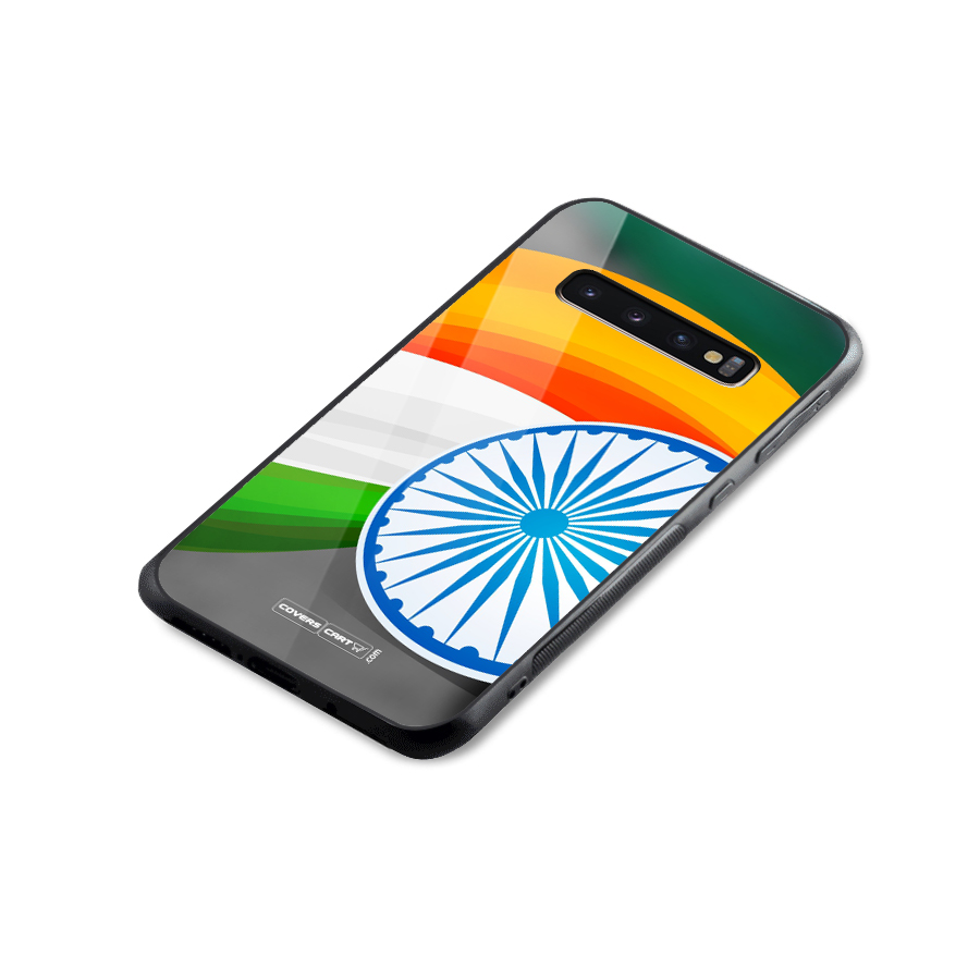 Tri Color Glass Back Case for Galaxy S10 Plus
