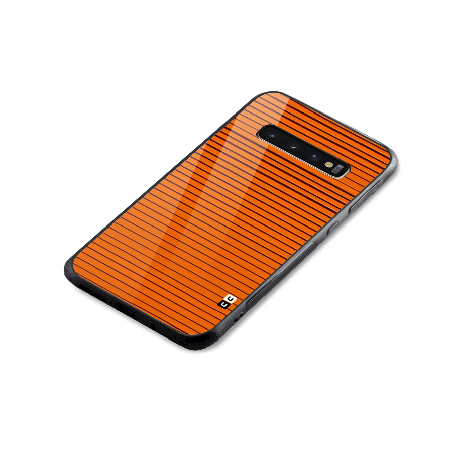 Trippy Stripes Glass Back Case for Galaxy S10 Plus