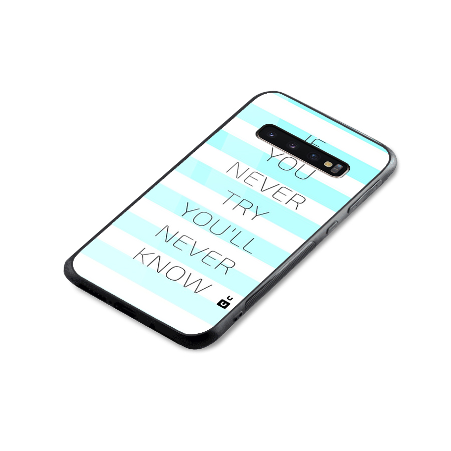 Try Know Glass Back Case for Galaxy S10 Plus