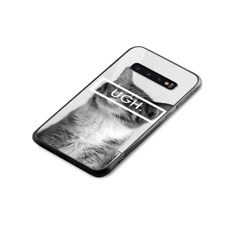 Ugh Kitty Glass Back Case for Galaxy S10 Plus