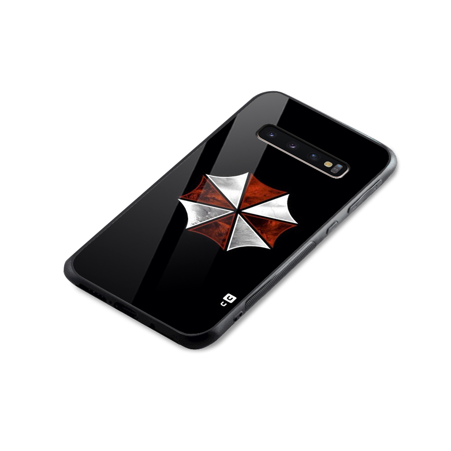 Umbrella Design Glass Back Case for Galaxy S10 Plus