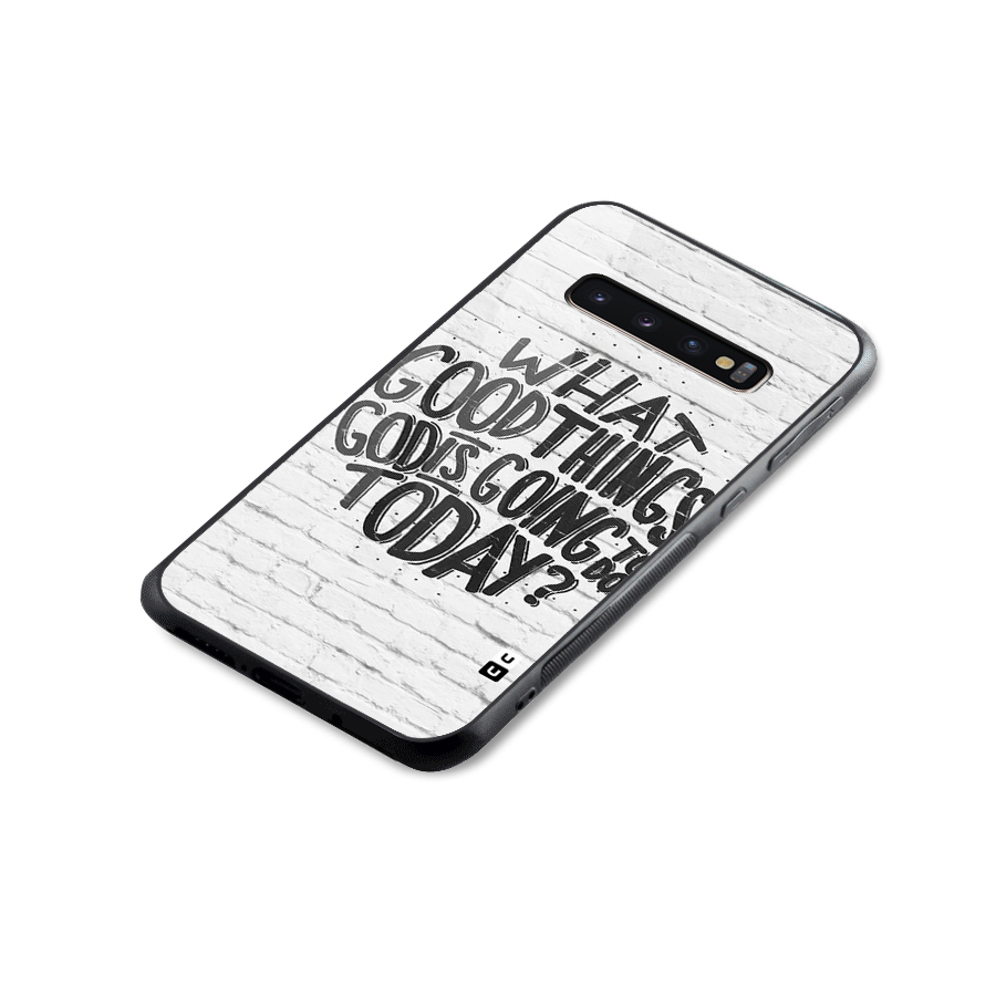 Wall Good Glass Back Case for Galaxy S10 Plus