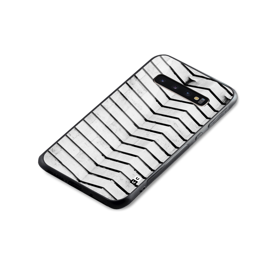 Wall Zig Zag Glass Back Case for Galaxy S10 Plus