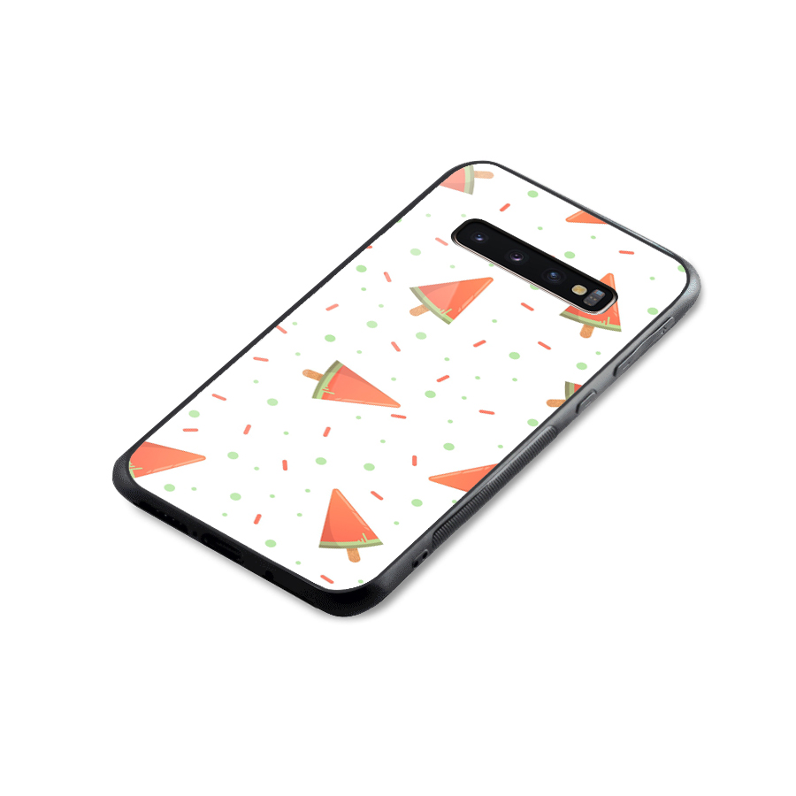 Watermelon Ice Creams Glass Back Case for Galaxy S10 Plus