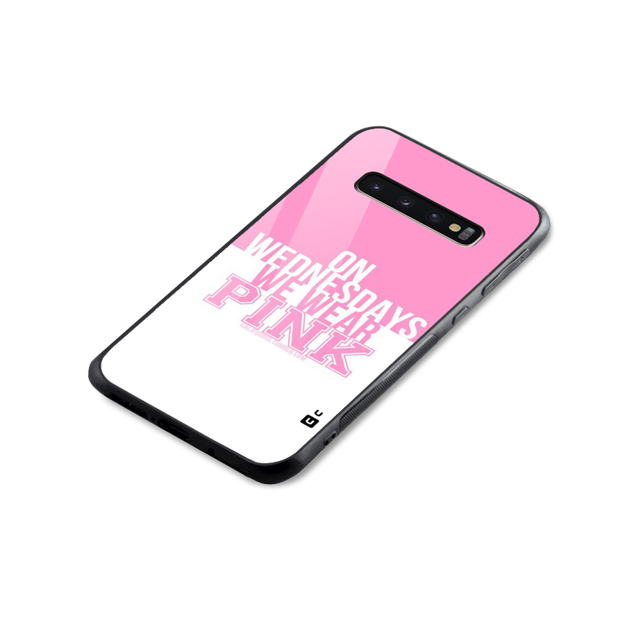 Wear Pink Glass Back Case for Galaxy S10 Plus
