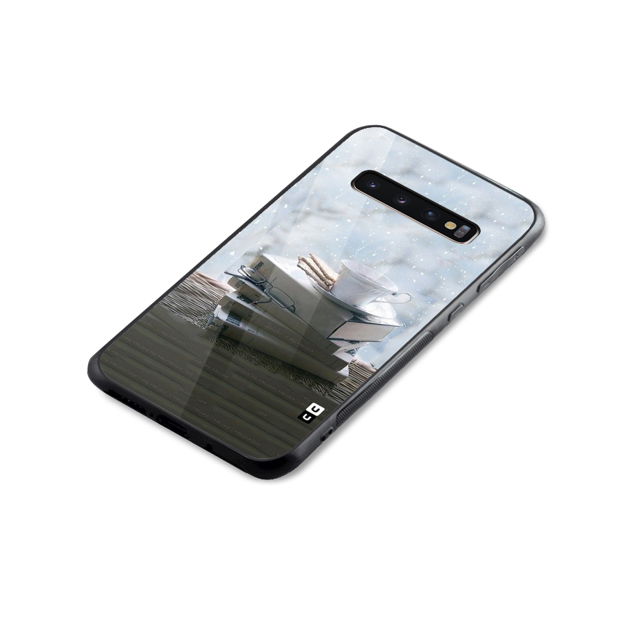 Winter Reads Glass Back Case for Galaxy S10 Plus