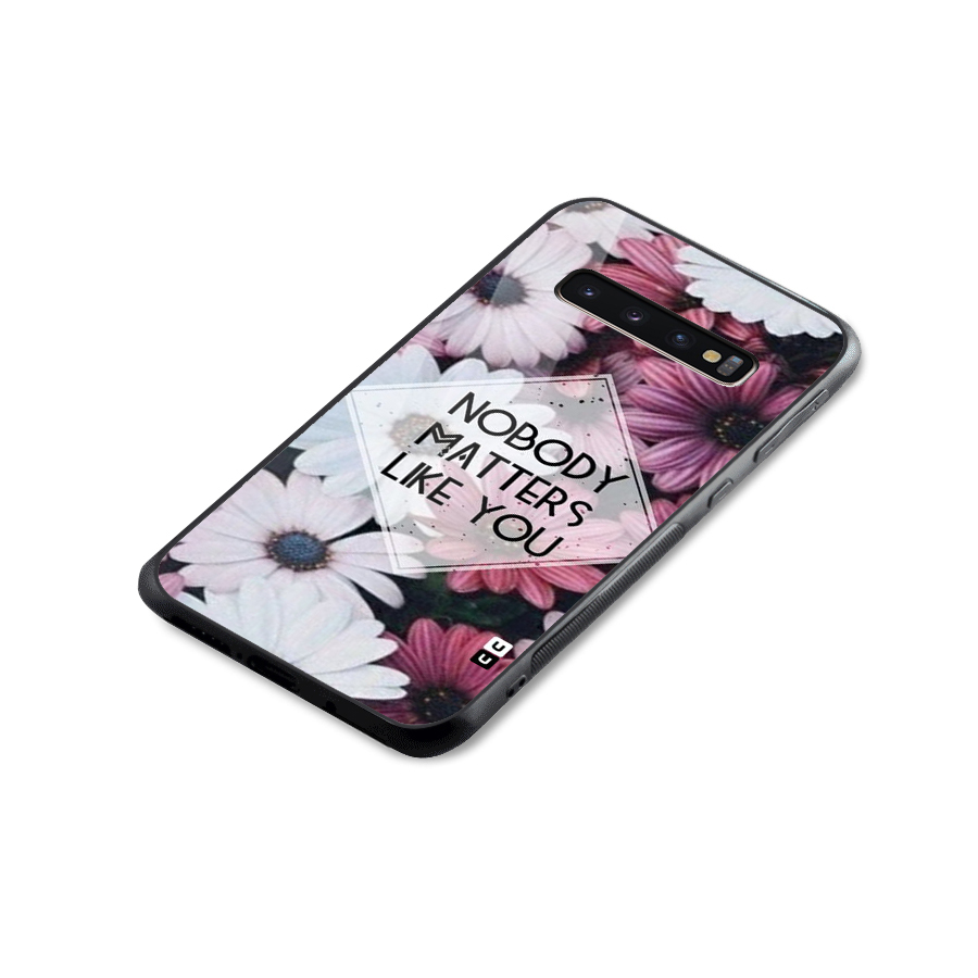 You Matter Glass Back Case for Galaxy S10 Plus