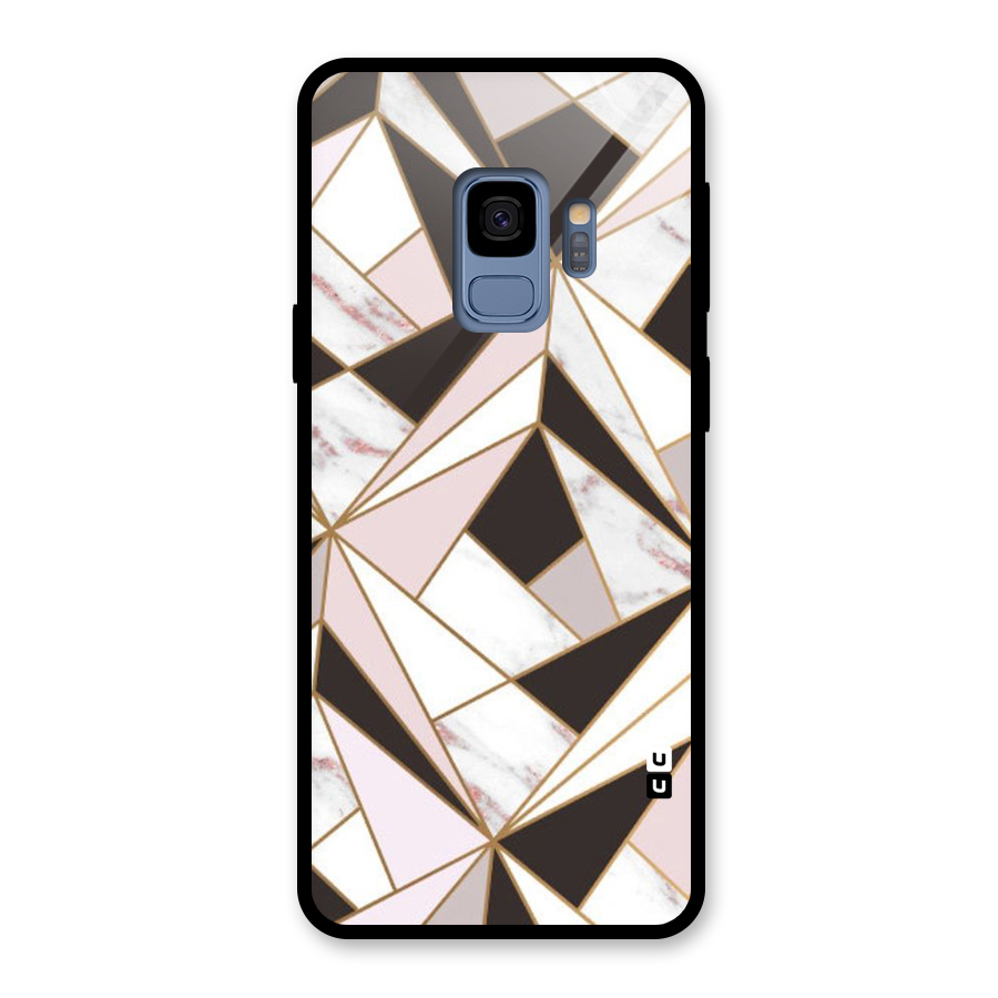 Abstract Corners Glass Back Case for Galaxy S9