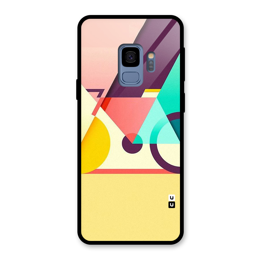 Abstract Cycle Glass Back Case for Galaxy S9
