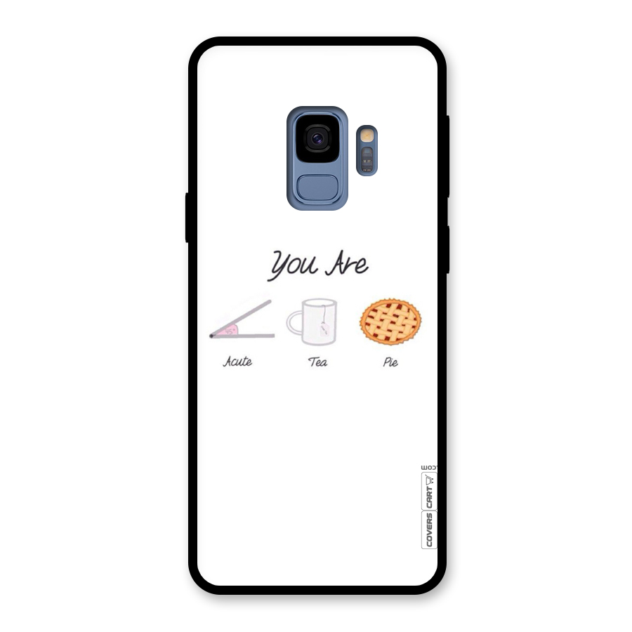 Acute Tea Pie Glass Back Case for Galaxy S9