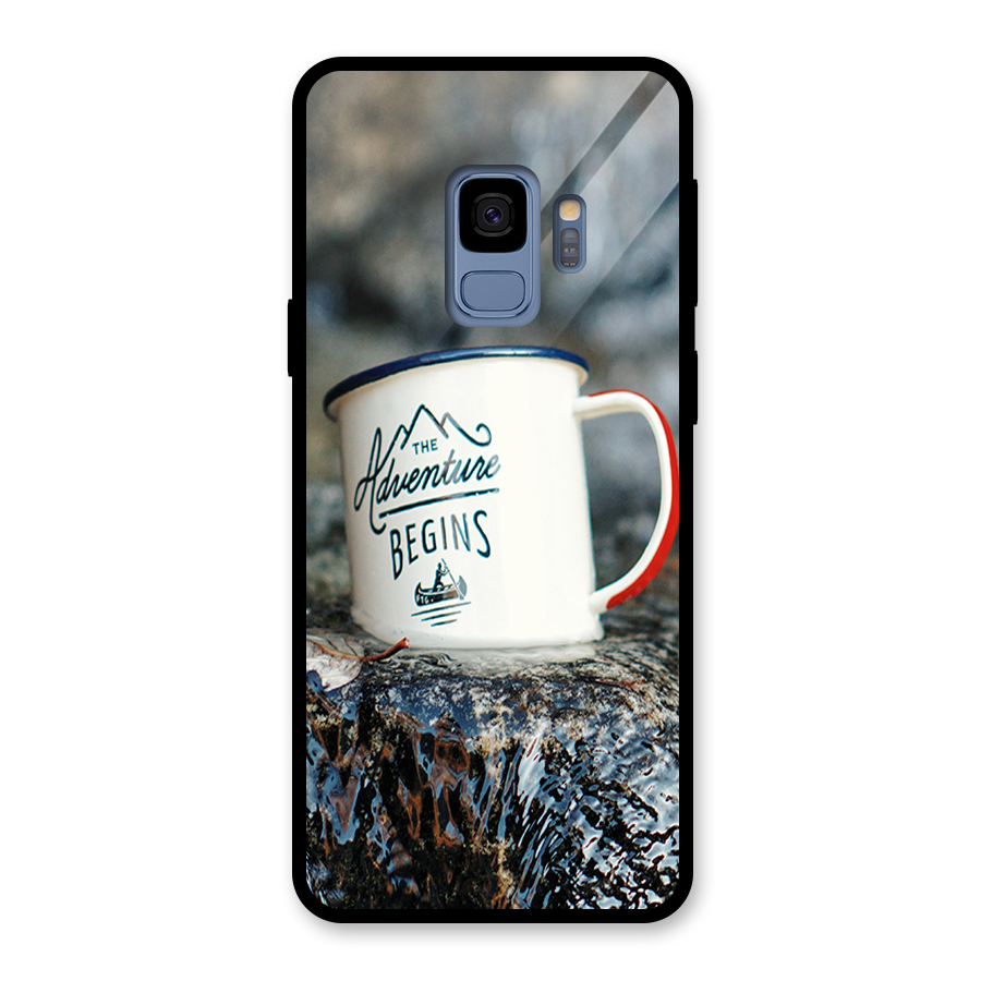 Adventure Begins Glass Back Case for Galaxy S9