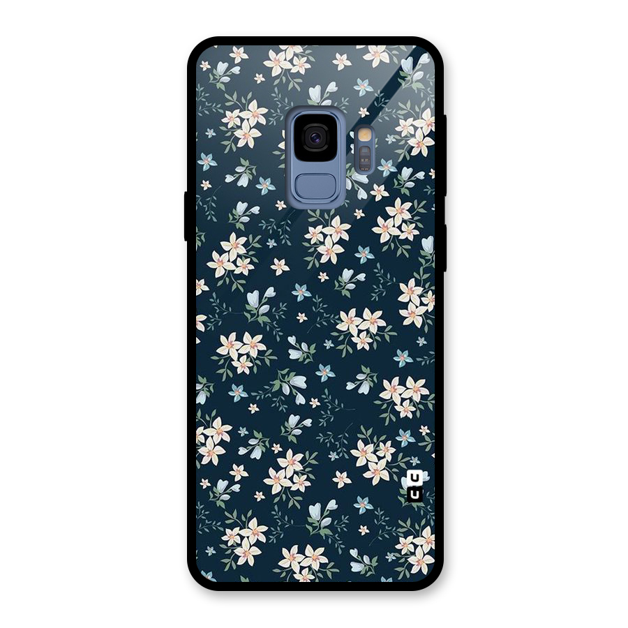 Aesthetic Bloom Glass Back Case for Galaxy S9